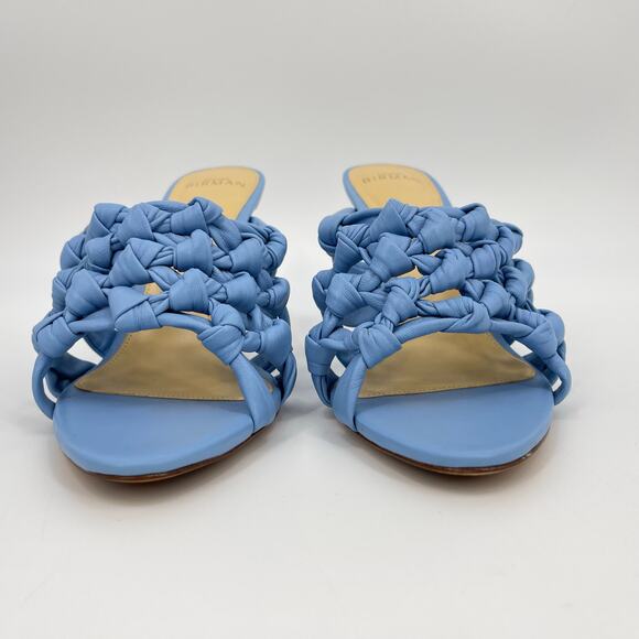 Alexandre Birman | Solange Intreccio 85 Blue Woven Leather Mules 40 / US 10 - Picture 5 of 16